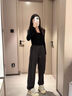 自由系束腳運(yùn)動(dòng)褲女春夏季新款2025寬松顯瘦美式休閑褲小個(gè)子高腰衛(wèi)褲 曬單實(shí)拍圖