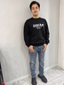 JEEP SPIRIT吉普高端牛仔褲男士秋冬款寬松直筒2024新款闊腿新塘中年休閑春季 藍(lán)灰色703 32 腰圍2尺5 適合140斤左右 曬單實(shí)拍圖