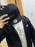 肯默（KENMO）大頭圍平帽檐男士棒球帽子女夏季街舞嘻哈時(shí)尚鴨舌帽 黑色 均碼 標準均碼56-60cm 曬單實(shí)拍圖