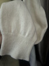 春竹100%綿羊毛半高領(lǐng)無(wú)縫羊毛衫基礎百搭簡(jiǎn)約純色針織打底衫毛衣女 歐白 L （100CM） 曬單實(shí)拍圖