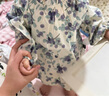LUSON陳大豬小O寶女寶寶碎花娃娃衫女上衣田園風2025早秋嬰兒襯衣 曬單實拍圖