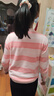 迪士尼女童毛衣秋冬兒童純棉打底衫大童上衣女孩線(xiàn)衣 3DS055櫻花粉 160  曬單實(shí)拍圖