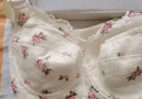 糖粒內(nèi)衣女文胸大碼薄款大胸顯小聚攏上托防下垂收副乳軟鋼圈調(diào)整型 8797白色 上托顯小-全罩杯 90F 曬單實拍圖