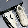 耐克（NIKE）AJ女鞋低幫運動板鞋休閑訓練籃球鞋 HV1807-101 白色 37.5 曬單實拍圖
