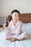 英氏（YEEHOO）7A抑菌兒童睡衣芭蕾舞女孩春夏公主風(fēng)女童長(cháng)袖翻領(lǐng)家居服套裝 曬單實(shí)拍圖