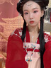 QMXD馬面裙?jié)h服配飾新中式國(guó)風(fēng)軟背云長(zhǎng)瓔珞紅色流蘇過(guò)年喜慶毛衣項(xiàng)鏈 紅顏?zhàn)憝嬬?（含背云流蘇） 曬單實(shí)拍圖