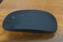 HUKE 藍牙鼠標 USB無線+Type-C雙頭接收器三模 手機平板筆記本電腦臺式機一體機通用鼠標 藍牙+接收器兩用 銀色 曬單實拍圖