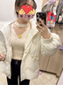 VEROMODA新中式羽絨服24冬新款90絨短款毛領(lǐng)國風(fēng)324423003 本白色 165/84A/M 曬單實拍圖