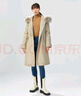 哥弟真的好（GIRDEAR）女裝中長款貉子毛領(lǐng)90白鵝絨羽絨服女A400680 米色 M (3碼) 曬單實(shí)拍圖