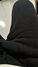 雅鹿保暖褲男加絨棉褲男特厚100%羊毛填充高腰護腰護膝中老年打底褲 【黑色-實重950g】-100%羊毛填充 3XL （建議體重120-160斤） 曬單實拍圖
