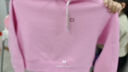 蕉內(nèi)（Bananain）非常服女士套頭衛(wèi)衣圓領(lǐng)24秋冬新款寬松顯瘦顯腿長(zhǎng)百搭 淺玫粉 M 曬單實(shí)拍圖