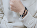銀千惠999足銀手鏈男士款黑曜石手串時(shí)尚飾品紀念情人節生日禮物送男友 心寧常樂(lè )手串/雙層疊戴+七倉發(fā)貨/當次日達 生日禮物/紀念日禮物 曬單實(shí)拍圖