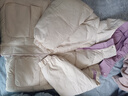 啄木鳥羽絨棉服女短款2025新款韓版面包服冬季寬松棉衣連帽加厚棉襖外套 米白 L 110-125斤 曬單實拍圖