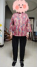 俞兆林老年人女春裝外套奶奶開衫洋氣上衣老人衣服老太太春秋媽媽針織衫 紅色上衣 均碼 3XL[推薦126-140斤] 曬單實(shí)拍圖