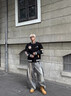 BJHG不計(jì)后果紅色棒球服男款秋季2025新款潮牌呢子外套美式夾克上衣女 瀾夜黑 2XL 曬單實(shí)拍圖