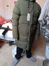 貴人鳥(niǎo)冬季中長(cháng)款羽絨棉服棉衣男加絨厚外套男棉襖子大衣 軍綠色 XL 曬單實(shí)拍圖