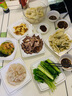 卡其派 碗碟套裝家用金邊景德鎮(zhèn)陶瓷餐具高檔輕奢歐式骨碟碗盤子組合碗筷 40頭方形金鑲玉套裝（微波爐適用） 曬單實拍圖