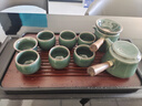 哥窯功夫茶具套裝家用客廳辦公會(huì)客窯變?nèi)帐絺?cè)把泡茶壺現(xiàn)在簡(jiǎn)約茶杯整套可開(kāi)片 10頭哥窯(側(cè)把-木)+不倒杯+長(zhǎng)琴黑 曬單實(shí)拍圖