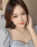 中國黃金  S925銀一貝子項鏈女2025新款鎖骨鏈吊墜送生日七夕節(jié)禮物送女友 【浪漫玫瑰禮盒】*八倉發(fā)貨*當/次日達 曬單實拍圖