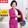 恒源祥中老年秋冬保暖防寒100%純棉保暖內衣男士加絨加厚開(kāi)衫套裝棉衣褲 曬單實(shí)拍圖