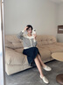 NINE WEST玖熙平底樂福鞋女2025年春季新款時(shí)尚圓頭通勤一腳蹬軟底單鞋子 白色 36 曬單實(shí)拍圖