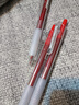 晨光（M&G）按動(dòng)中性筆透明桿實(shí)用派ST頭i-write速干刷題學(xué)生考試辦公簽字筆高顏值文具5支/盒AGP89715紅0.5 曬單實(shí)拍圖