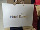 merridarno100%羊毛圍巾女士秋冬季中老年加厚保暖圍脖送媽媽披肩禮物禮盒裝 落雪思-粉黃 35X200 曬單實(shí)拍圖