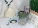對伴小南瓜全玻璃養生壺養生煮茶壺小型多功能家用燒水壺辦公室養生杯煮茶器高級復古綠禮物 玻璃款+【贈送勺子+杯墊】 0.6L 贈賀卡（可聯(lián)系客服編輯文字） 曬單實(shí)拍圖