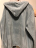 雲(yún)上生活【城市運(yùn)動(dòng)風(fēng)系列】奧粒絨連帽外套冬衛(wèi)衣外套上衣女W8183X 霧霾灰藍(lán)（ 奧粒絨+牛奶絲） XL 曬單實(shí)拍圖