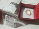 菜百首飾 黃金戒指 龍鳳喜字對(duì)戒活圈戒指男款 計(jì)價(jià) 約7.40克七夕禮物 曬單實(shí)拍圖