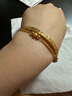 周六福（ZLF）新年禮物    黃金金手鏈女款足金999串珠相守相戀 計價(jià) 16+2cm尾鏈- 5.77g 曬單實(shí)拍圖