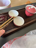 金鑲玉 茶道君子黑檀木實(shí)木配件黃銅金屬茶夾茶針洗壺筆家用功夫茶具 黑檀初見茶道君子 曬單實(shí)拍圖