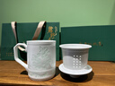 守勤堂景德鎮青瓷帶蓋茶杯陶瓷泡茶杯辦公室茶水分離濾茶杯會(huì )議杯喝水杯 《鴻運當頭》會(huì )議室茶杯 480ml 1個(gè) 禮品盒包裝 曬單實(shí)拍圖