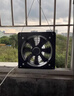 KZDZ德國進口出租房廚房強力抽油煙機排氣扇家用通風換氣扇商用大功率 黑色12寸【出風口29.5厘米，面板 曬單實拍圖
