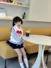 BARRY BANNY女童短裙春夏假兩件半身裙2025短款6-14歲兒童童裝百褶裙子蛋糕裙 藏藍色褲裙 130 -140cm(56-68斤) 曬單實拍圖