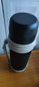 Lecker不銹鋼便攜隨行杯保溫杯商務(wù)辦公室泡茶杯子 黑色 1200ml 曬單實(shí)拍圖
