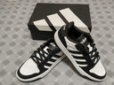 adidas ENTRAP休閑舒適運動板鞋少年感復(fù)古籃球鞋男女阿迪達(dá)斯   白色/黑色   45 曬單實拍圖
