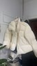 ONLY 2024冬季90白鴨絨云朵感純色翻領(lǐng)羽絨服女|124423015 曬單實拍圖