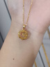 中國黃金（CHINA GOLD）黃金吊墜足金捕夢(mèng)網(wǎng)雪花項鏈莫比烏斯環(huán)套鏈女款生日禮物送老婆 足金吊墜（約1.46g）+S925鏈 曬單實(shí)拍圖