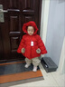 蘇奈雪兒童羽絨服女童1歲半1女寶寶衣外套冬季2保暖童裝衣嬰兒洋氣襖 紅色 偏酒紅偏小一碼 110cm 曬單實拍圖
