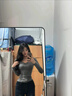 LDBE辣妹純欲蕾絲拼接v領(lǐng)長(zhǎng)袖t恤女2025新款修身內(nèi)搭磨毛打底衫上衣春 灰色 S 曬單實(shí)拍圖