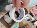 圳牌防風無痕膠帶布基膠貼門窗戶密封不留膠封窗膠帶無痕膠防水高溫膠帶膠布墻面強力膠貼紙堵風保暖窗縫膠布 【白色】 50mm寬*20米長-1卷價 曬單實拍圖