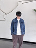 增致牛仔男士牛仔外套男2025春秋男款長(cháng)袖上衣男休閑丹寧工裝夾克外衣 曬單實(shí)拍圖