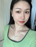 中國黃金CHINA GOLD山茶花銀項鏈女白貝托帕石鎖骨鏈七夕情人節(jié)禮物送女友老婆生日 白貝山茶花托帕石項鏈 曬單實拍圖