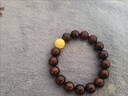 秦庭瀾境 QINTINLANJIN小葉紫檀手串【高油密老料】蜜蠟配飾男印度滿(mǎn)金星12mm單圈佛珠 蜜蠟滿(mǎn)星小葉紫檀單圈12mm 曬單實(shí)拍圖