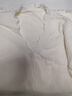 品彩針織開衫女純色v領(lǐng)木耳邊毛衣時(shí)尚寬松氣質(zhì)百搭上衣 P13KZ1360 曬單實(shí)拍圖