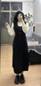 圣保美法式赫本小香風(fēng)假兩件針織連衣裙女秋冬季2025新款氣質(zhì)長裙子春秋 假兩件連衣裙 M 碼 曬單實拍圖