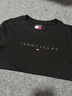 TOMMY JEANS【甜美辣妹風(fēng)】25夏季女裝美式復(fù)古學(xué)院修身顯瘦正肩短袖上衣T恤 【凈色字母】-黑色BDS S 曬單實(shí)拍圖