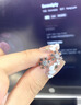 中國黃金（CHINA GOLD）銀耳釘女S925銀雪花耳釘簡約韓版耳環(huán)國慶中秋節(jié)禮物送女友老婆 足銀耳釘*海洋之心【甄選禮盒】 曬單實拍圖