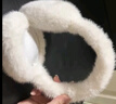 樂卡利 耳罩保暖 冬季騎車護(hù)耳罩高顏值可愛女便攜可折疊防凍耳學(xué)生毛絨 白色【升級仿兔貂】 曬單實拍圖